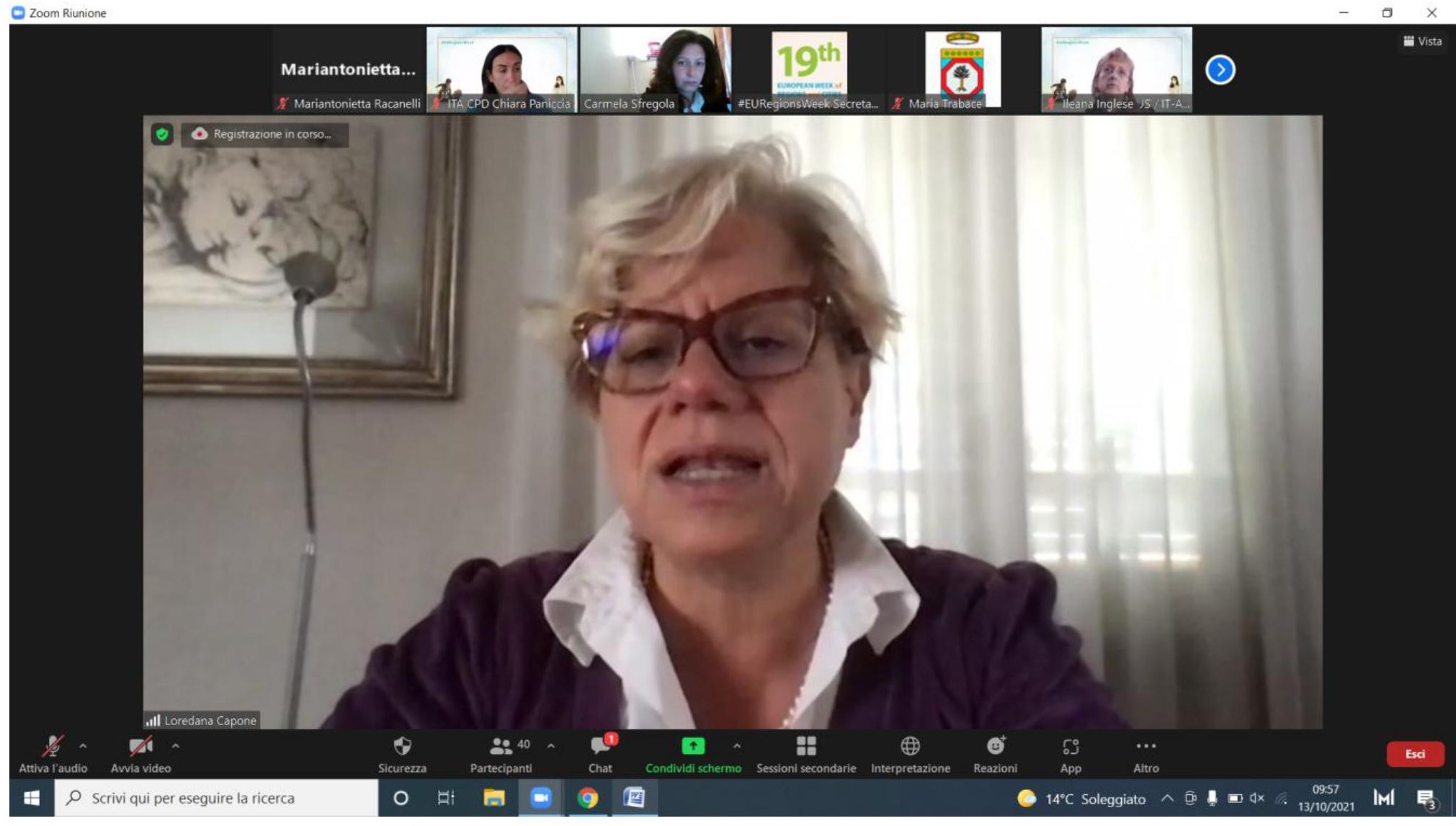 Galleria Grande partecipazione al workshop Women at the forefront of the emergency: resilience stories - Diapositiva 1 di 5