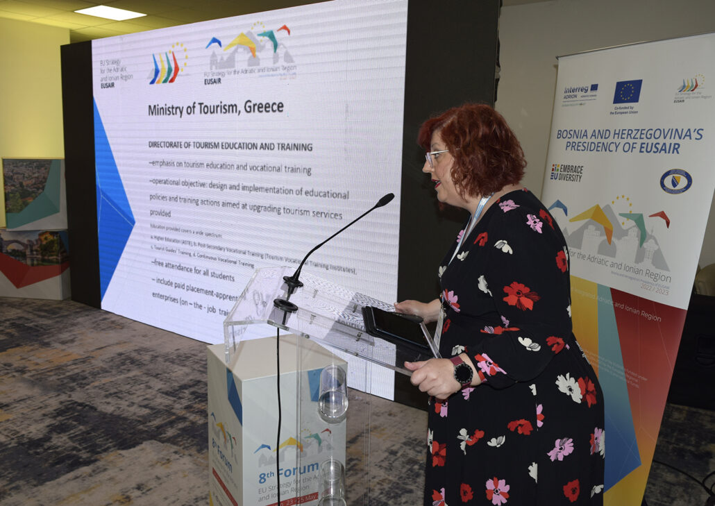 Galleria Conclusioni della sessione Pilastro IV Turismo Sostenibile all'8° Forum EUSAIR a Sarajevo - Diapositiva 4 di 5