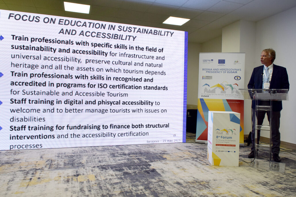 Galleria Conclusioni della sessione Pilastro IV Turismo Sostenibile all'8° Forum EUSAIR a Sarajevo - Diapositiva 5 di 5