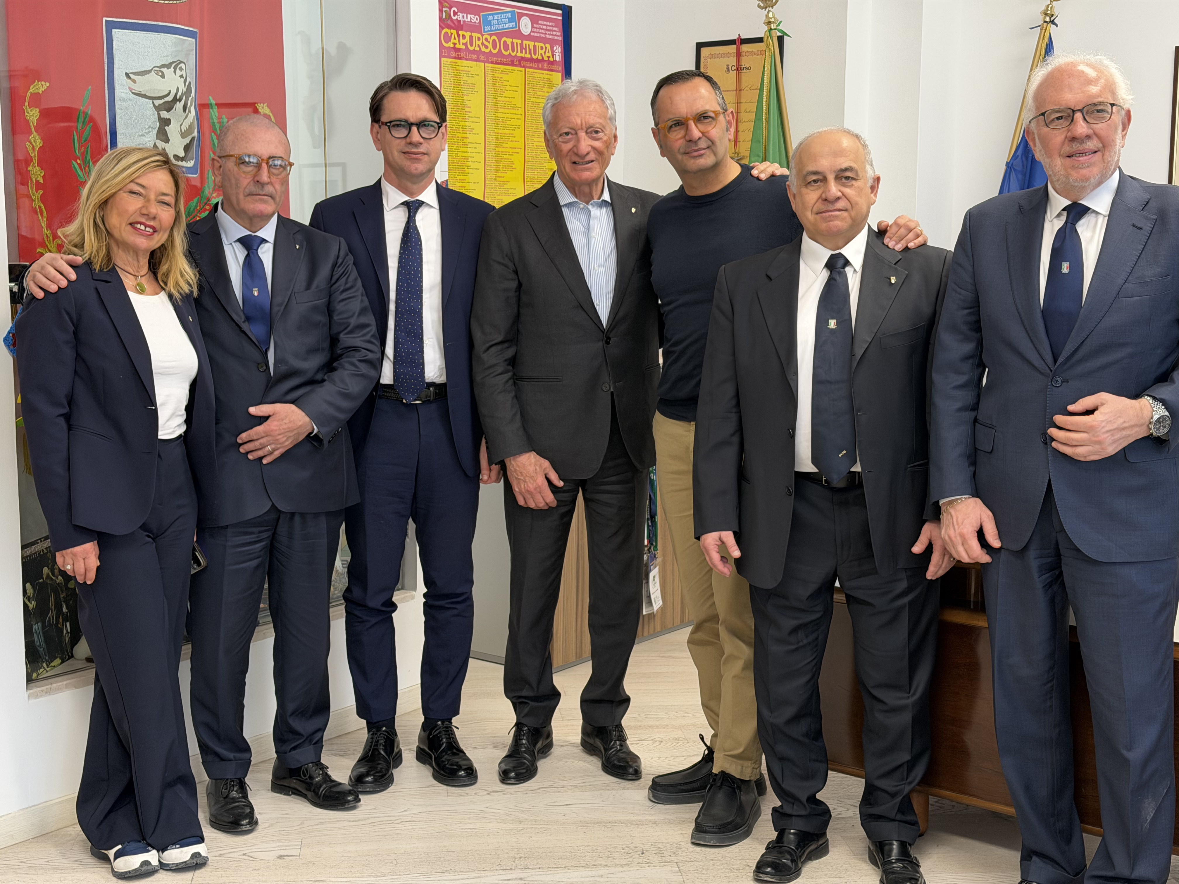 Galleria Centro tecnico federale di pesistica di Capurso, l’assessore Casili al sopralluogo con il presidente nazionale del CONI Buonfiglio - Diapositiva 2 di 7